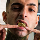 Grillz 6x6 Thug - Prata Banhada à Ouro 18k