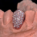 Cap Prata + Banho Ouro Rosé + Zircônia