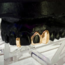 Grillz 3x Madonna - Prata Banhada à Ouro 18K